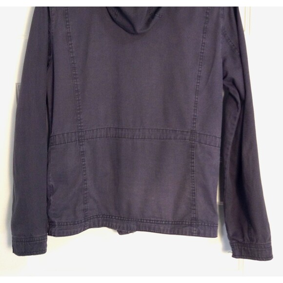 Vtg Aeropostale Jacket S/P Gray Cargo Hooded Zip Utility Bella Swan Preppy Y2K - Picture 6 of 9